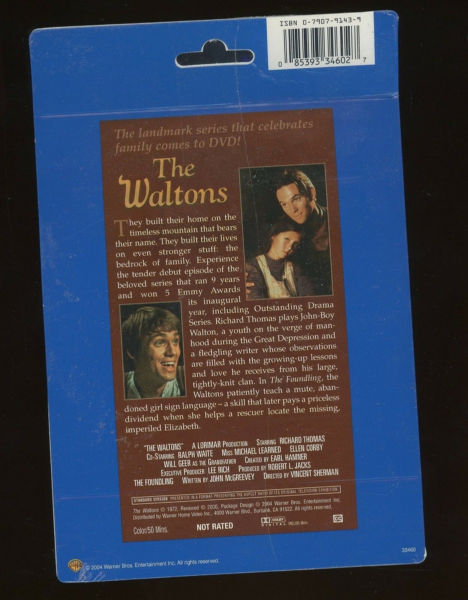The Waltons The Foundling TV Premiere DVD The Series Debut
