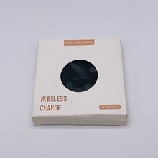 Qi Standard Fast Wireless Charging Pad Black Charger Universal - New Open Box