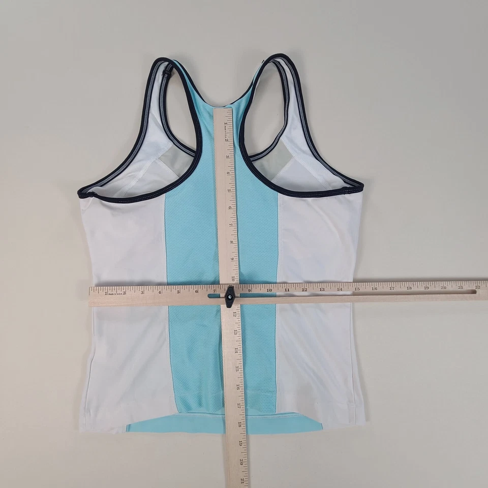 Nike Shirt Girls Large Blue White Tank Top Athletic Training Casual Youth Kids - Image 3 of 4