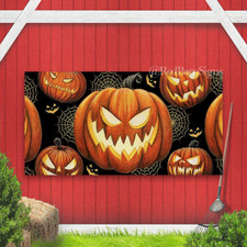 Halloween Scary Pumpkin Banner Decorations
