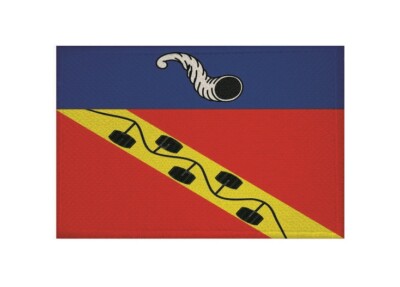 Aufnäher Avenay-Val-d´Or (Frankreich) Fahne Flagge Aufbügler Patch 9 x 6 cm