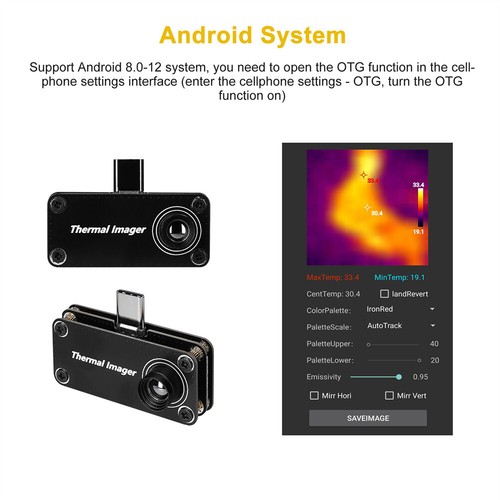 Infrarot Wärmebildkamera IR Imager USB Typ-C für Android Handy - Bild 4 von 6