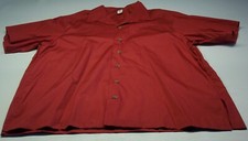 NEW, Maroon, Short Sleeve Casual Shirt, Size; 2XL, is made in USA of P/C