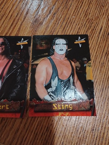 Bret Hart And Sting 1999 Topps Embossed World Championship Wrestling Cards - Picture 3 of 5