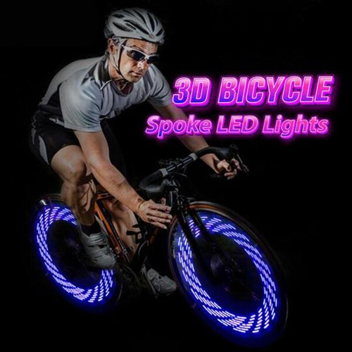 42 Patterns 16 LED Motorcycle Cycling Bicycle Bike Wheel Tire Spoke Wheel Light - Picture 6 of 12