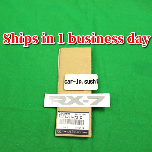 MAZDA GENUINE RX-7 RX7 FD FC REAR Name Logo EMBLEM BADGE ORNAMENT FD01 ...