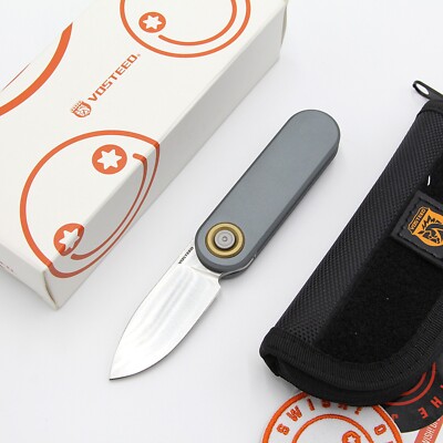 Vosteed Corgi-V Vanchor Lock 2.38'' 14C28N Gray Aluminum Folding Knife A3703