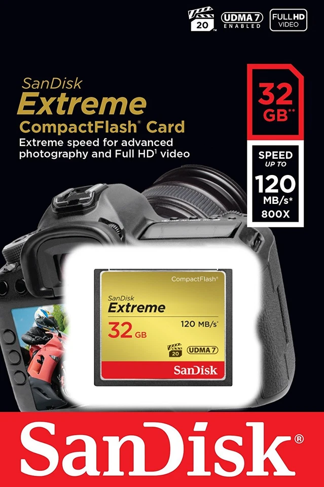 Sandisk Compact Flash Extreme & Extreme Pro Memory Cards for Nikon DSLR Cameras - Image 3 of 4
