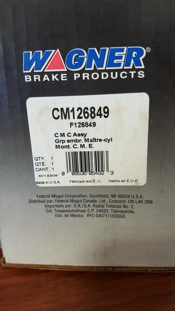 Wagner Clutch Master Cylinder Assembly CM126849 | eBay