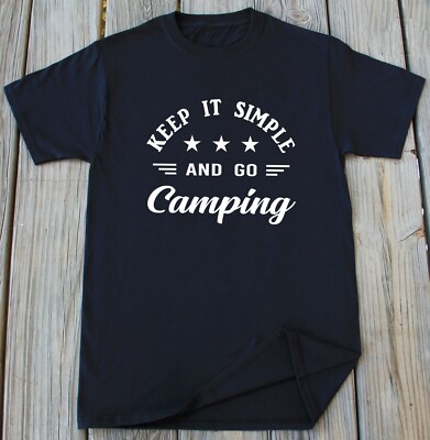Summer Camping Lover T-shirt Camper Camping Nature Hiking Fishing Gift for Him