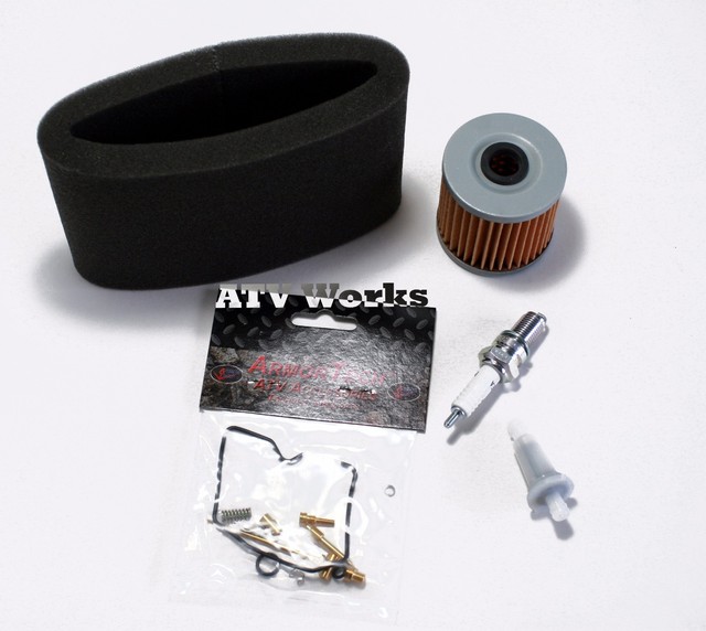 Kawasaki Bayou 300 2x4 Tuneup Kit Carb, Oil / Air / Fuel Filter