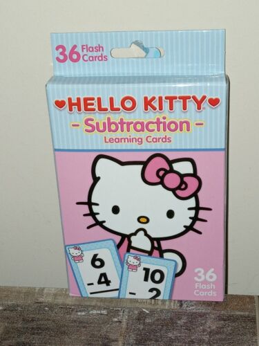 NIB NEW Sanrio Hello Kitty Learning Flash Cards SUBTRACTION 1 PACK OF 36 CARDS
