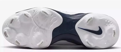 Nike Alpha Huarache Varsity 4 Low Mens 7 Baseball Cleat White/Navy DJ6516-103 - Picture 7 of 10