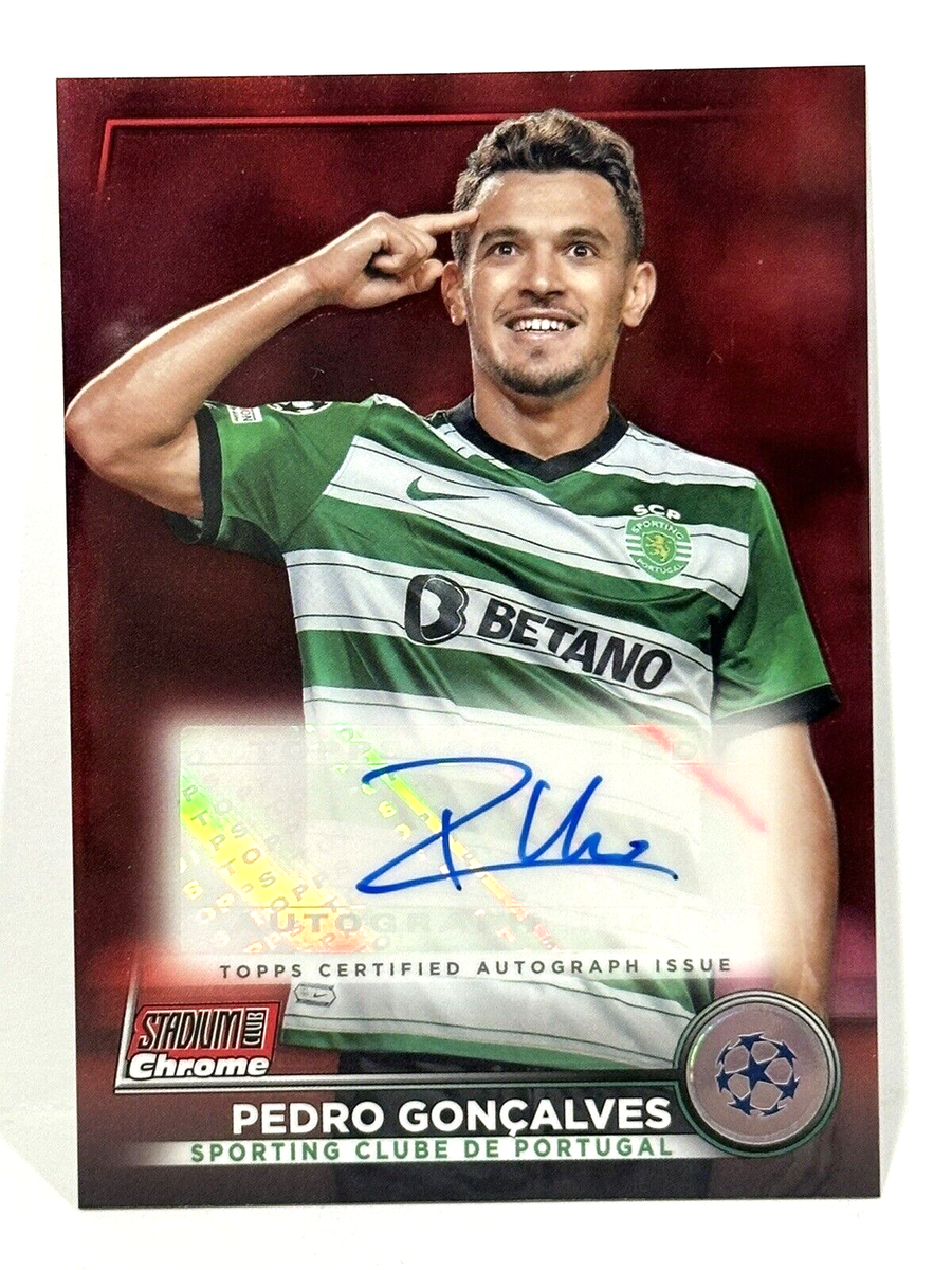 2022-23 Topps Stadium Club Chrome UCL Pedro Goncalves Autograph