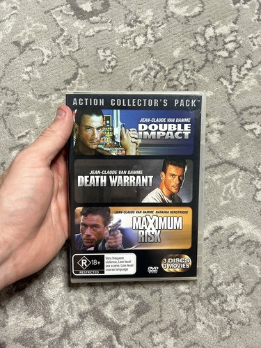 Double Impact Death Warrant Maximum Risk - Jean Claude Van Damme DVD ...