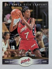 SHERYL SWOOPES , 1996 UPPER DECK, USA WOMEN'S NATIONAL TEAM #71 DIE CUT