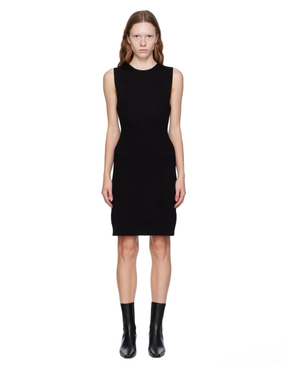 toteme black dress Curved Rib Tank Dress main image 0