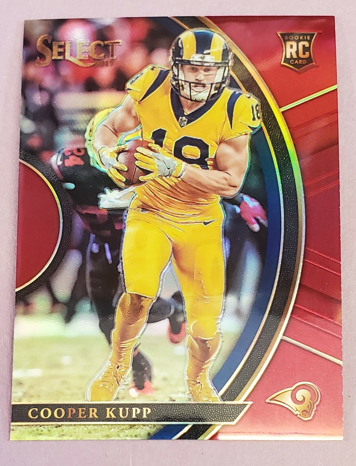 2017 PANINI SELECT COOPER KUPP ROOKIE #89 RC RED PRIZM CONCOURSE /99