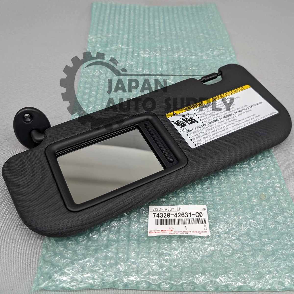 OEM GENUINE TOYOTA 19-24 RAV4 & PRIME BLACK LEFT DRIVER SUN OEM GENUINE TOYOTA 19-24 RAV4 & PRIME BLACK LEFT DRIVER SUN