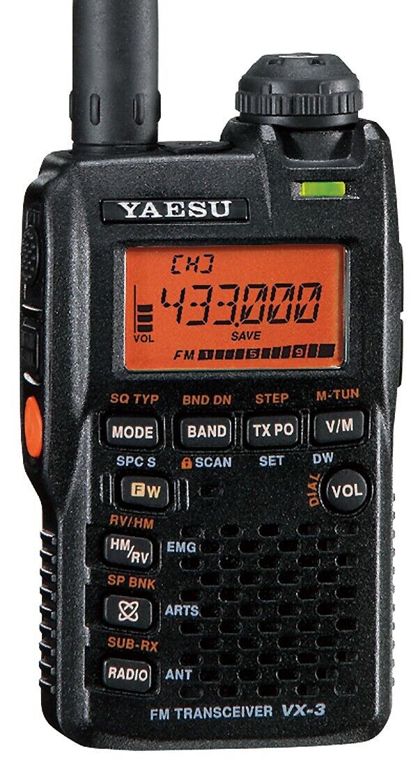 Yaesu VX-3 Dual Band 144/430MHz Handy Amateur Transceiver Yaesu VX-3 Dual Band 144/430MHz Handy Amateur Transceiver