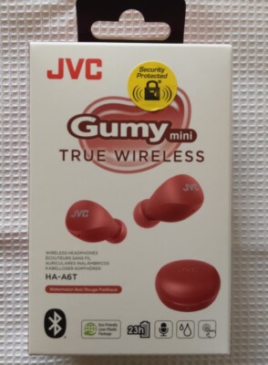 JVC Gummy Mini True Wireless HA-A6T bis zu 23 Stunden Akkulaufzeit Wassermelone rot Neu!
