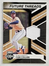 Cam Collier 2022 Panini Elite Extra Edition Future Threads Memorabilia Reds
