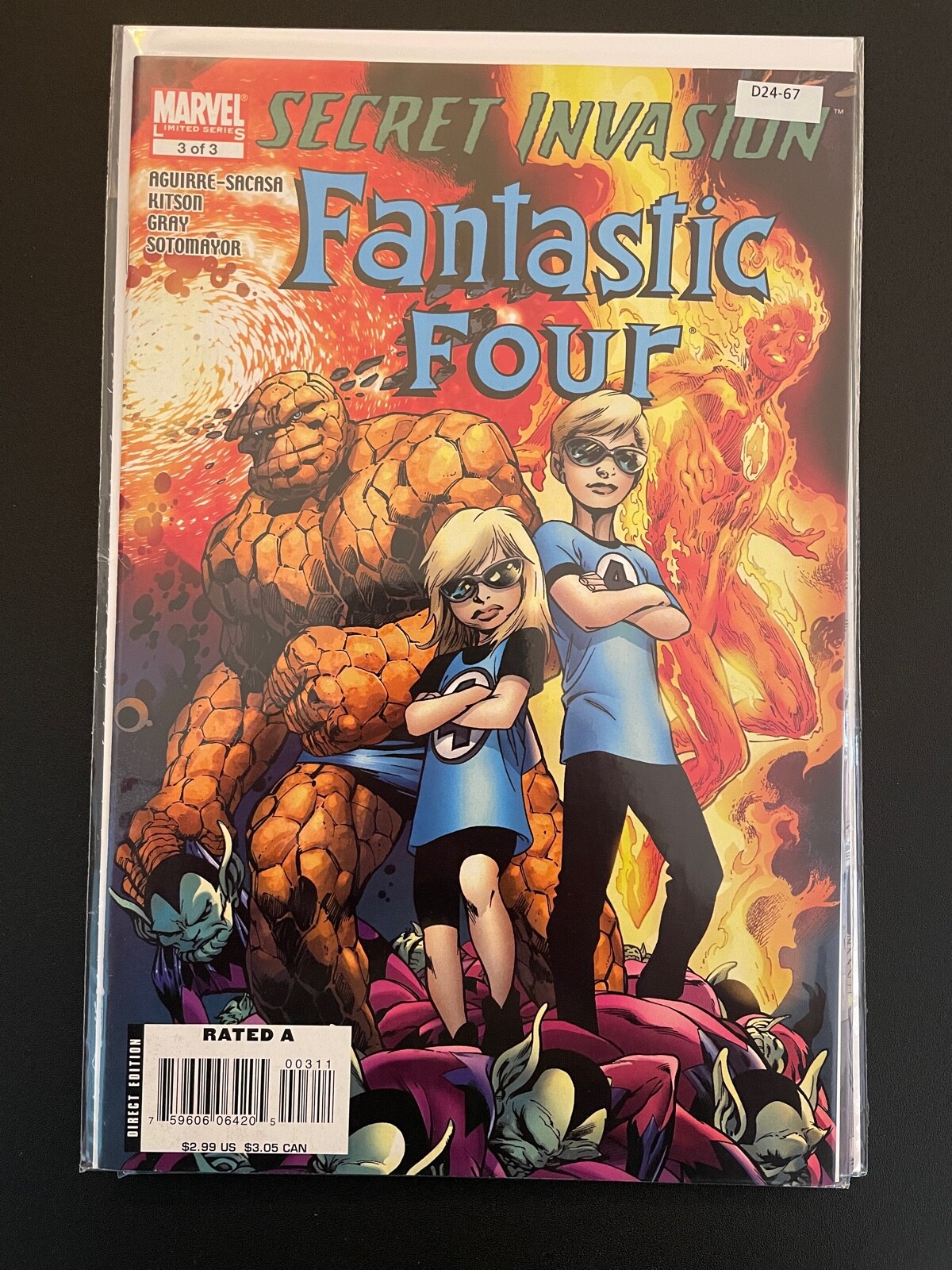 Secret Invasion Fantastic Four 3 of 3 Limited Series High Grade Marvel ...