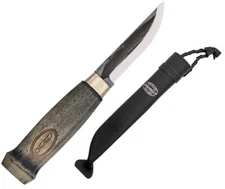 Marttiini Lumberjack Fixed Knife 3.5" Carbon Steel Blade Black Birch Handle 7019