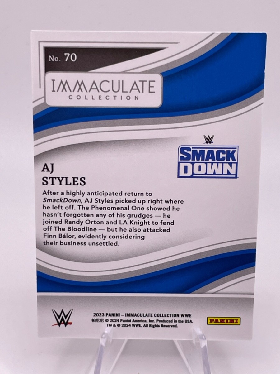 2023 WWE Immaculate - Panini - Red /35 - #70 AJ Styles | eBay
