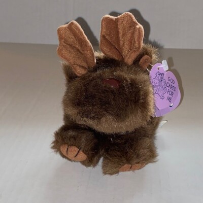 Puffkins Moose Gus  Plush 4'' Stuffed Animal Swibco Rare Beanbag with Tags