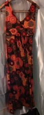 African Style Sleeveless Vneck Maxi Dress Size Large