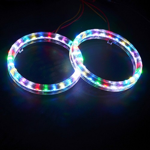 2 anillos de halo guía de luz LED RGB 95 mm para modernización de faros de automóvil - Imagen 5 de 8