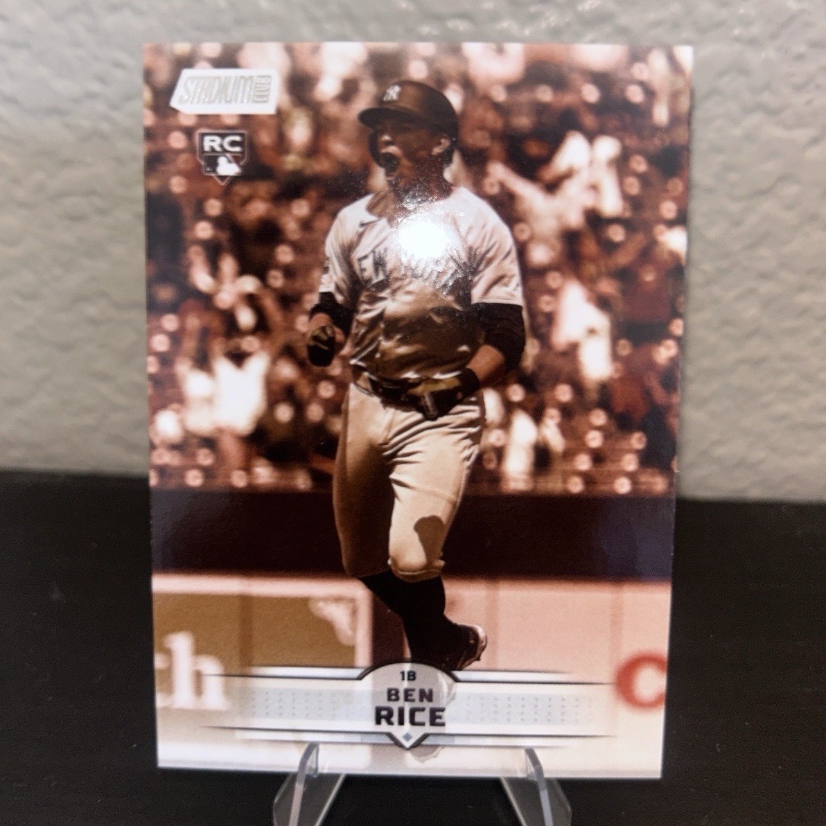 Topps 2025 Stadium Club Ben Rice Sepia New York Yankees #196 Rookie Card
