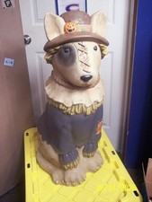 2026 Home Depot 2.5 Ft. Bull Terrier Scarecrow Halloween Dog Blow Mold LED