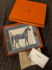 Hermes Cheval Deco Change tray blue porcelain Ashtray horse plate