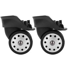 1 Pair A88 Porous Wheel Suitcase Luggage Replacement Casters for Travel Bags