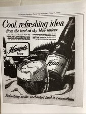 Bière Hamm’s - 25 annonces papier - divers papiers