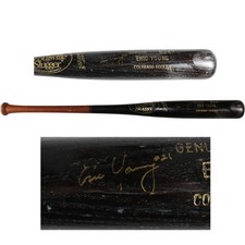 Eric Young Signed Colorado Rockies Game Used Louisville Slugger Broken Bat 53928