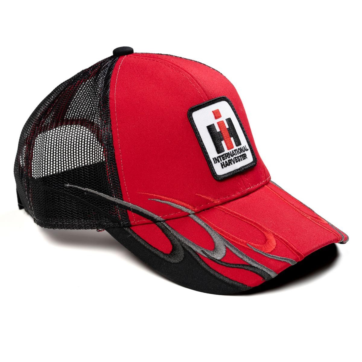 Международный комбайн Red - Black Flame Mesh Back Hat Cap IHRFL