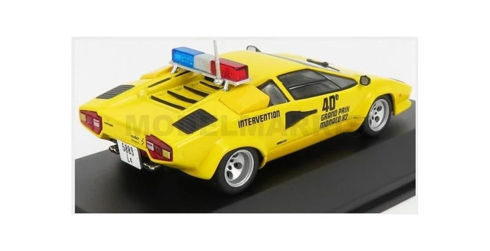 WERK83 W83430007 LAMBORGHINI - COUNTACH 5000S SAFETY CAR F1 GP MONACO 1982 - YEL - Immagine 2 di 2