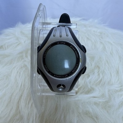 Adidas Digital Watch/ Armbanduhr   Silver / Black - 90er Vintage