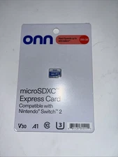 Onn 256GB Micro SD Express Card for Nintendo Switch 2 *New*