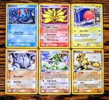 EX Era Lot Of 6 Pokemon Cards LP-MP