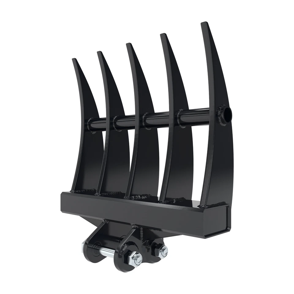 Accesorio de rastrillo de 400 mm para miniexcavadoras de 1-1,5 toneladas, 5 dientes con pasador de enlace Foto 4 de 4