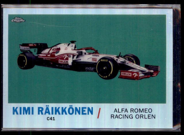 2021 Topps Chrome F1 1961 Sports Cars Kimi Räikkönen Alfa Romeo Racing T61 KR