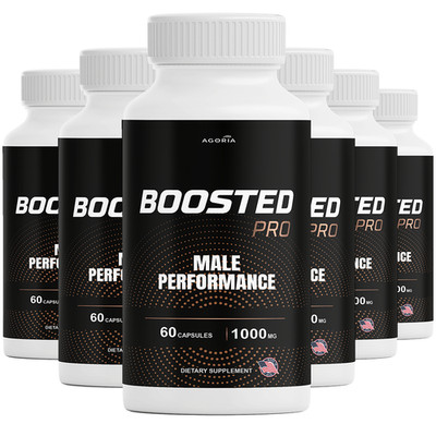 Boosted Pro Male Performance Advanced Formula Supplements (360 Capsules) Pack 6