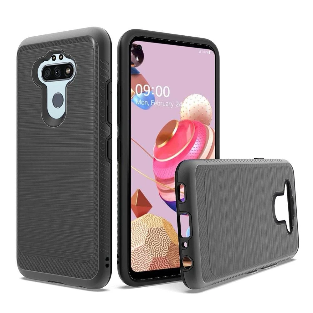 dakanna Custodia Compatibili con [ LG K61 ] Sfondo Trasparente con Disegni [ Tram Vintage nella Città di Lisbona ] in Morbida Silicone TPU Flessibile, Shell Case Cover in Gel per Smartphone