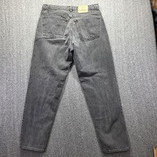 Vintage Levis 550 Jeans Mens 38x32 Black Tapered Relaxed Fit Made in USA 90s