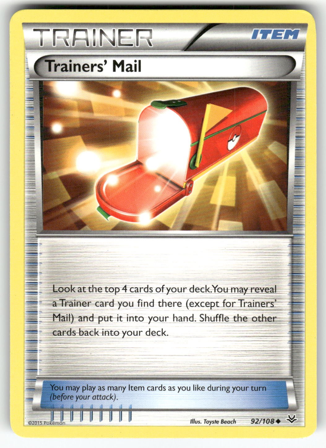 Trainers' Mail XY - Roaring Skies Uncommon Pokemon Lightly played