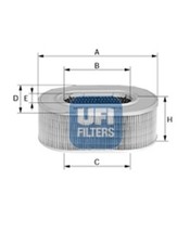 Luftfilter UFI 27.591.00 Filtereinsatz für HONDA CIVIC 4 Hatchback EC ED EE EF 5